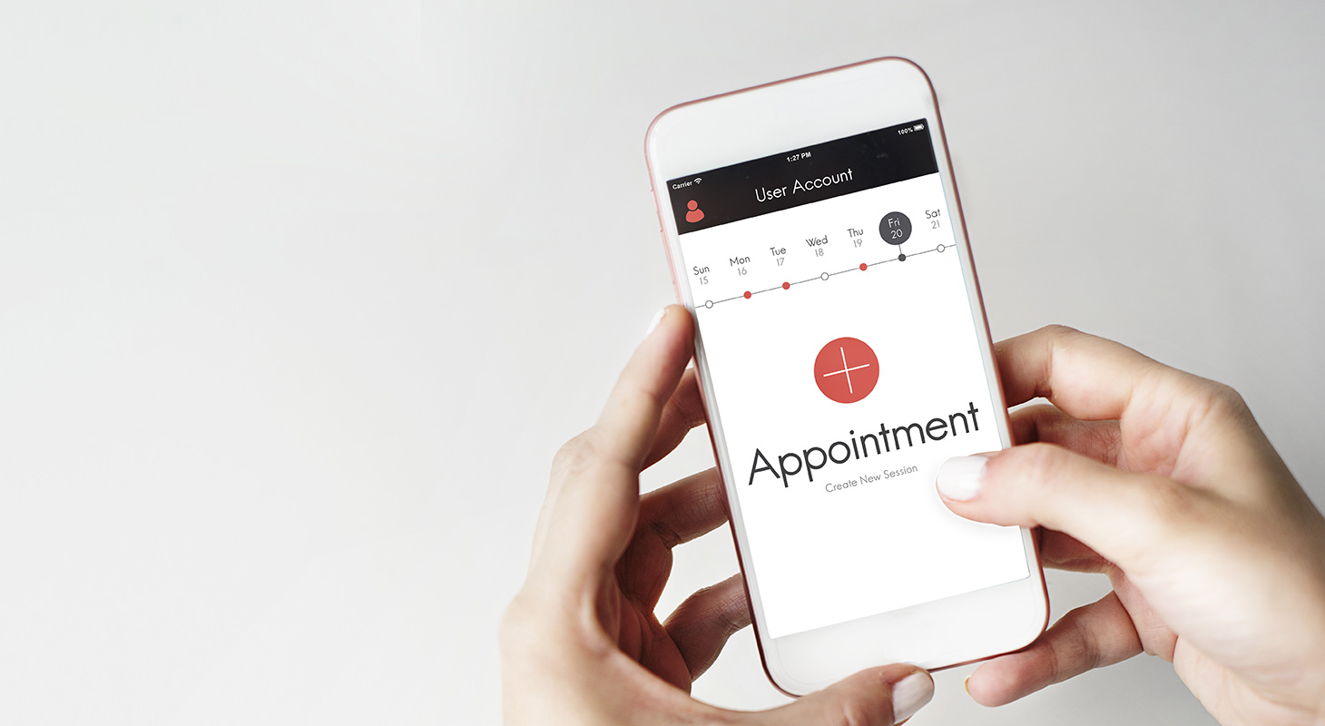 Fonctionnalité prise de rendez-vous - applications mobiles